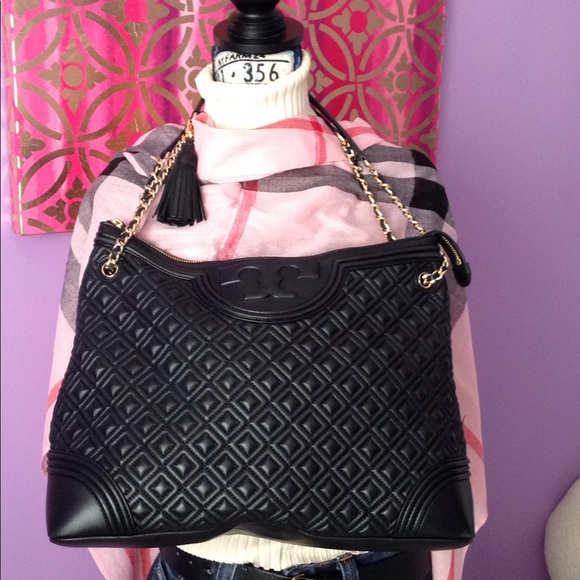 Tory Burch Handbags - Tory burch Fleming quilted large handbag